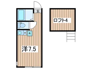 月ハウスたかとり【2階】の間取り