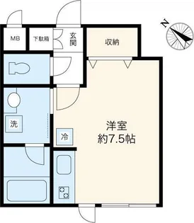 グレイス白稜【1階】の間取り