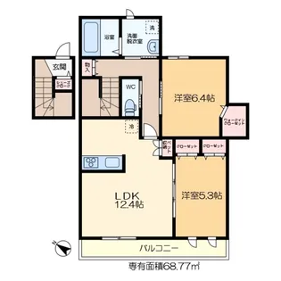 メゾン ド グランペール【3階】の間取り
