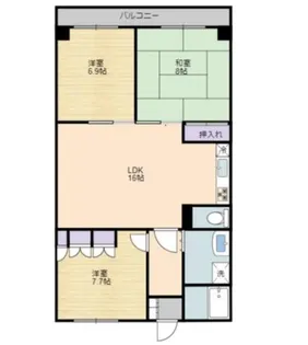 三鷹ロイヤルハイツ【11階】の間取り