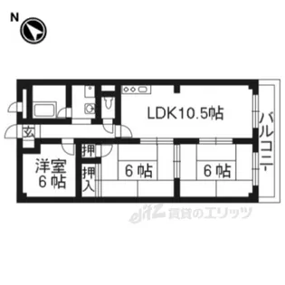 コーポ牧野【2階】の間取り