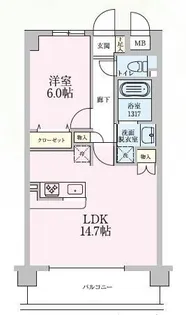 アプリカーレ練馬【1階】の間取り