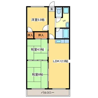 ミラネーゼ元町(旧:コーポラスもとまち)【3階】の間取り