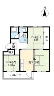 UR玉川橋【3階】の間取り