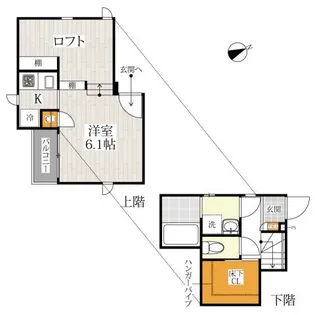 CB東川口レクス【2階】の間取り