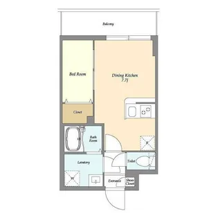 アルファコート五反野【5階】の間取り