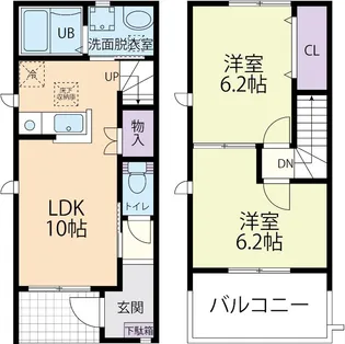 メゾンドゥ・ボヌールの間取り