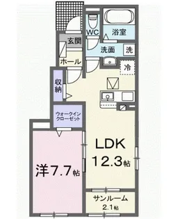 ラフィネ V【1階】の間取り