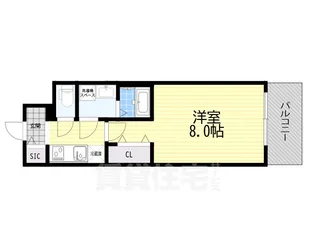 リヴェント玉造【4階】の間取り