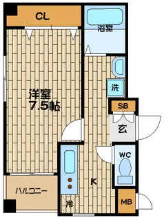 ロイヤルコート【4階】の間取り