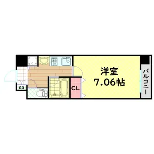 クレアートアドバンス大阪城南【2階】の間取り