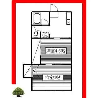 メゾンサンシャイン【2階】の間取り