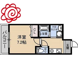 フジパレス今津中III番館【2階】の間取り