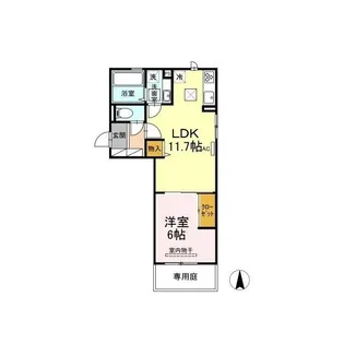 グランフォレMII【1階】の間取り