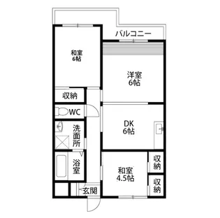 オオキタハイム【1階】の間取り