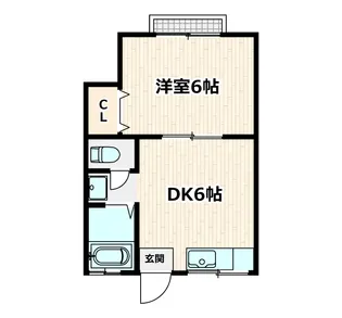 メゾン岡田【1階】の間取り