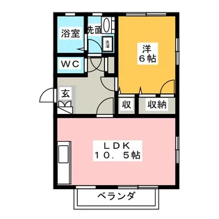 フェリス A棟【2階】の間取り