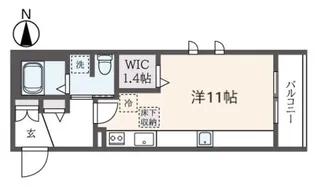 プランツ府中【1階】の間取り