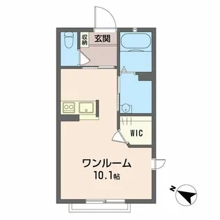 グランメール【1階】の間取り
