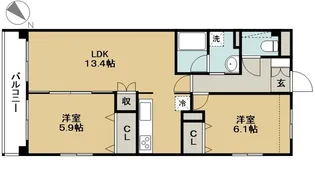 グランソレイユ【1階】の間取り