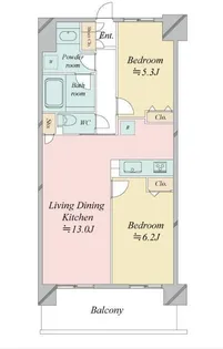 レジディア南千住【3階】の間取り