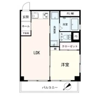 パルムハウス梅屋敷【9階】の間取り