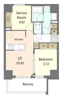 S RESIDENCE板橋大山brim【7階】の間取り