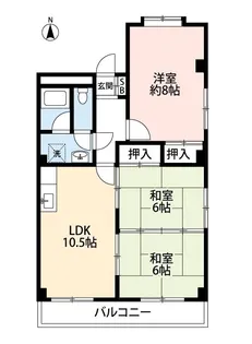 ティエルハイム【4階】の間取り