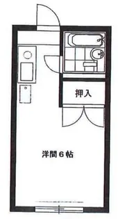 コーポ美多摩D【1階】の間取り