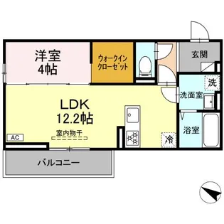 ミョー・インペリアル【3階】の間取り