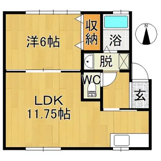ミーツホイザァ城東C【1階】の間取り