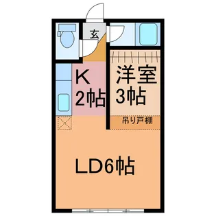 スカイパレスVII【1階】の間取り
