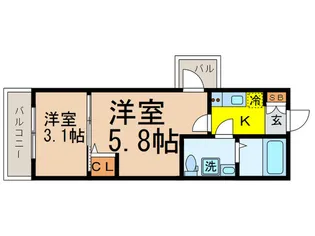 コルティーレ石神井公園【2階】の間取り