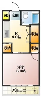 アメニティ千川【1階】の間取り