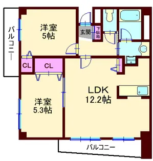 ヒルコート西馬込【3階】の間取り