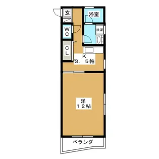ブラウン・ドミール【3階】の間取り