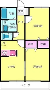 レジデンス牟礼南B【1階】の間取り