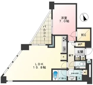 中目黒アトラスタワー【6階】の間取り