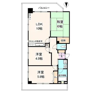 ドエルシエール【6階】の間取り