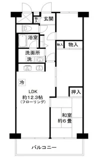 ニューライフマンション木場【2階】の間取り
