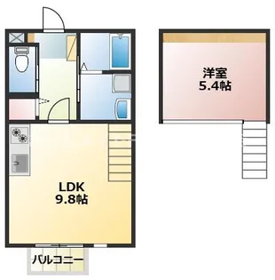 グランジュール御船【2階】の間取り