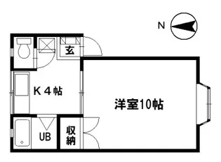モンターニュA棟【2階】の間取り