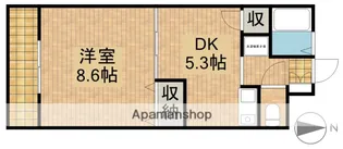 プラザヴィラB【5階】の間取り