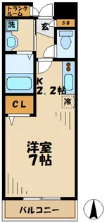 グランツ フリーデ【3階】の間取り