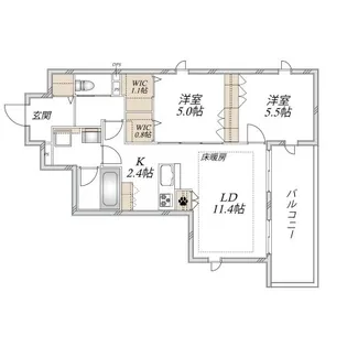 シャルマンSKJ【2階】の間取り
