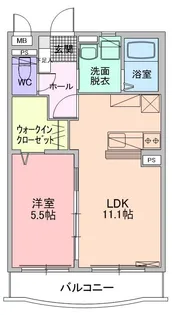 Carpレジデンス【3階】の間取り