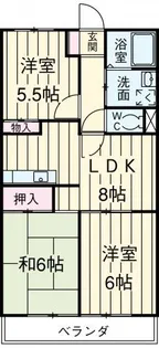ミヤシタマンション【5階】の間取り