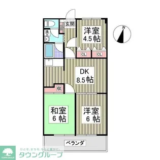 メゾン・ド・ソフィア高野台【3階】の間取り