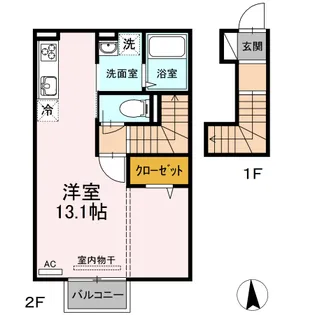 コート小田原【2階】の間取り