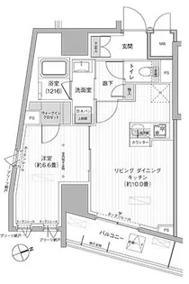 栖-すみか-浅草蔵前【6階】の間取り